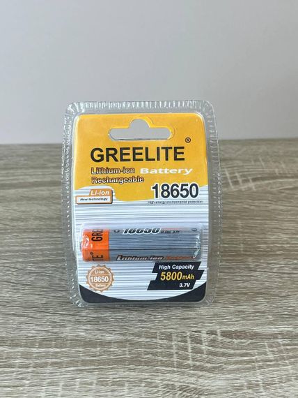 Аккумулятор 18650 5800 мАч Li-Ion Greelite мощный аккумулятор 3,7 В для техники | Зображення 3