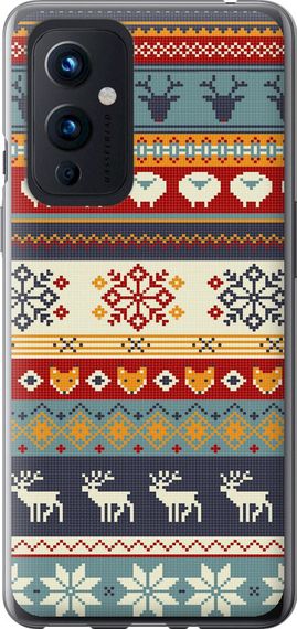 Чехол на OnePlus 9 Рождественский орнамент "3303u-2249-17620"