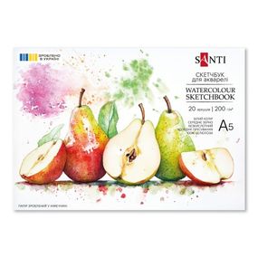 Скетчбук для акварелі Santi 743294 15х21 см 20 аркушів