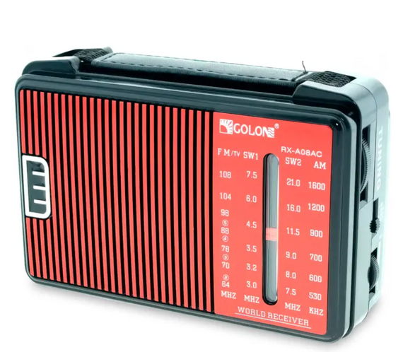 Портативный радиоприемник GOLON RX-A08 AC от сети 220В ∙ Радиоприемник GOLON RX-A08 на батарейках | Зображення 5