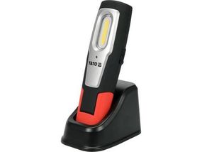 Лампа свитлодиодна переносна YATO Польша 3.7 В акумулят. Li-Ion, 2 режими 600/250 Lm, зарядний USB пристрий