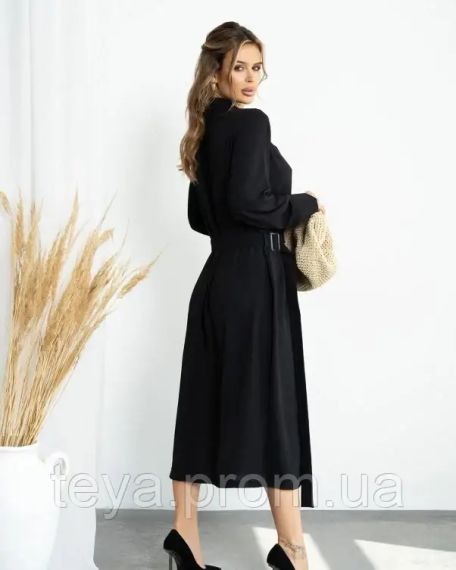 Плаття для жінок колір чорний розміри S, M, L, XL, XXL, 3XL FI_008587 | Зображення 2