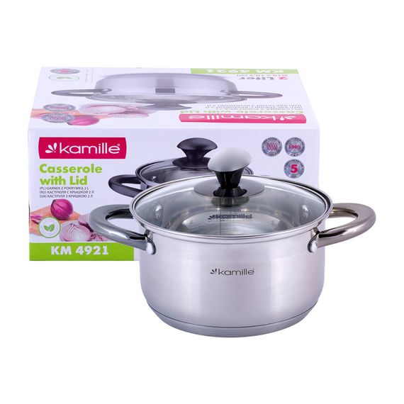 Каструля з кришкою Kamille KM-4921 2 л 18 см | Зображення 3