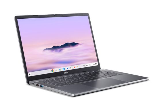 Ноутбук Acer Chromebook Plus CB514-3HT 14' WUXGA IPS Touch, AMD R5-7520C, 16GB, F512GB, UMA, ChromeOS, сірий (NX.KP9EU.002) | Зображення 2