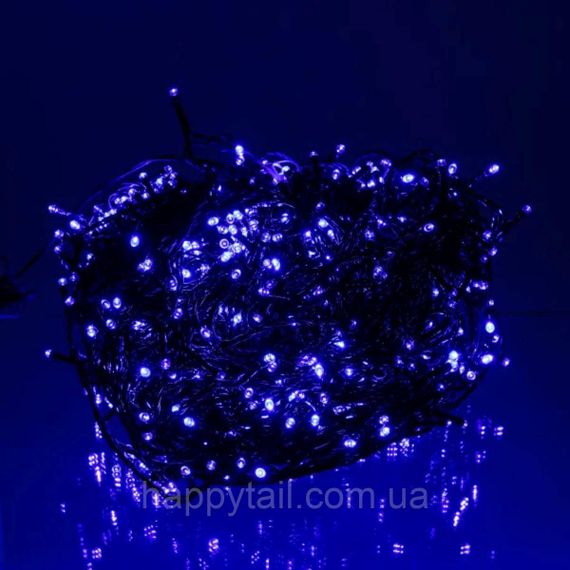 Гірлянда Різдвяна фея вулична 100 (м) 1000 LED чорний провід Синій CF1000L100MBBL | Зображення 2