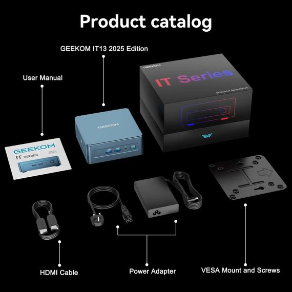 Компьютер GEEKOM Mini IT13 2025 Edition / i9-13900HK, 32, 2TB, W11Pro (GMIT13I913900HK-322-EU) | Зображення 6