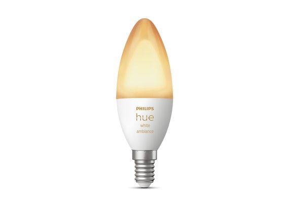 Лампа Philips Hue розумна E14, 5.2W(40Вт), 2200K-6500K, Tunable white, ZigBee, Bluetooth, димування (929002294403) | Зображення 2
