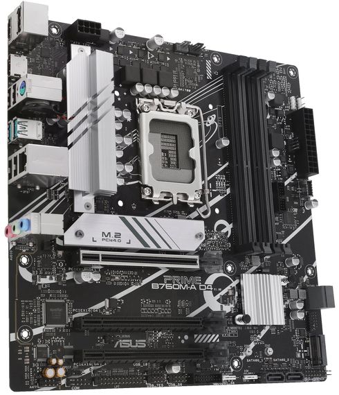 Материнcька плата ASUS  PRIME B760M-A D4-CSM s1700 B760 4xDDR4 M.2 HDMI DP mATX CSM (90MB1D00-M1EAYC) | Зображення 3