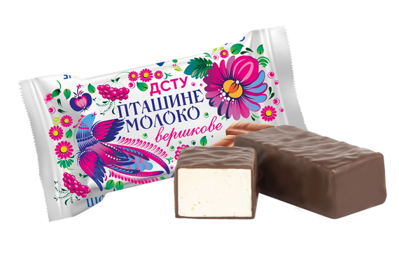 Цукерки глазуровані Пташине молоко вершкове  1800 г (214298)