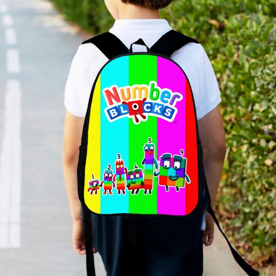 Рюкзак дитячий Намбер блокс "Numberblocks" 34х27 см, ранець міський для хлопчика (00469)