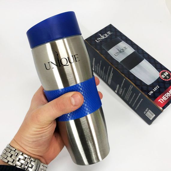 Термокухоль UNIQUE UN-1072 0.38 л, Термокухоль для дітей, Термос для питної води. Колір: синій | Зображення 9