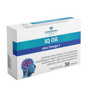Диетическая добавка IQ Oil + Омега 3 Langsteiner 30 капсул