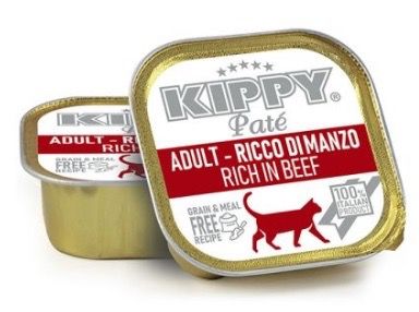 Вологий корм для котів з яловичиною Kippy Pate Adult Cats Beef, 90 гр
