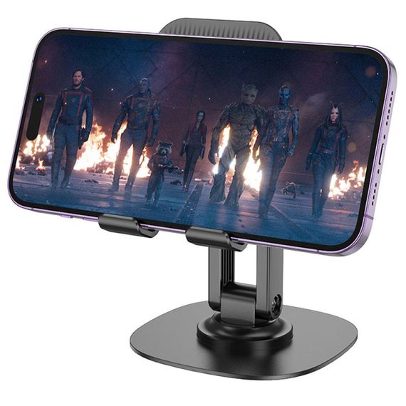 Тримач для телефону Hoco HD6 Winner dual-axis rotating Black | Зображення 1