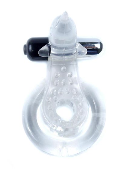Эрекционное кольцо - Dolphin Vibro CockRing Clear sexstyle | Зображення 6