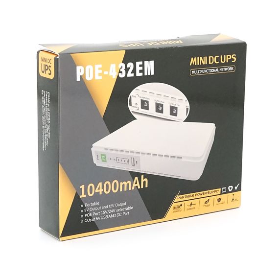 ИБП MIni Ups для роутеров/коммутаторов POE-432EM, outputs: DC 9В/12В | Зображення 2