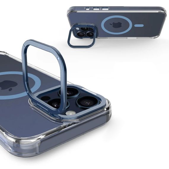Чохол TPU Space Case Apex with MagSafe для Apple iPhone 16 Pro Max (6.9") Navy Blue | Зображення 5