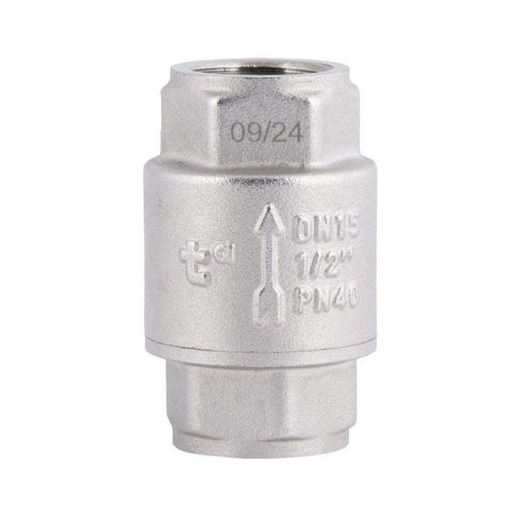 Зворотній клапан Thermo Alliance Forte 1/2" ВВ нікельований з латунним штоком TAF240W15