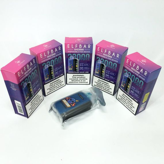 ELF BAR GH 23000 5%. Зелена Слива Кислий Лайм (Green Plum Sour Lime) | Зображення 5