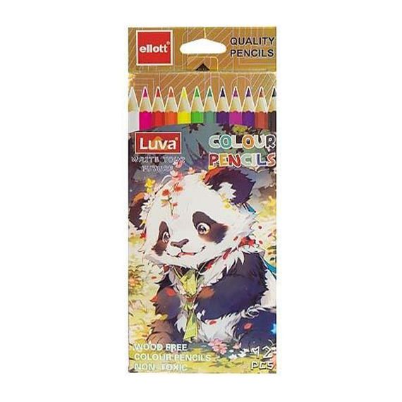 Набір кольорових олівців Luva Ellott CQ1004-12-2, 12 кольорів