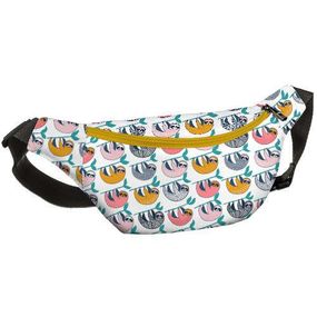Сумка на пояс бананка Bumbag Ленивцы 27x16 см (BB_18J048_ZHL_BL)