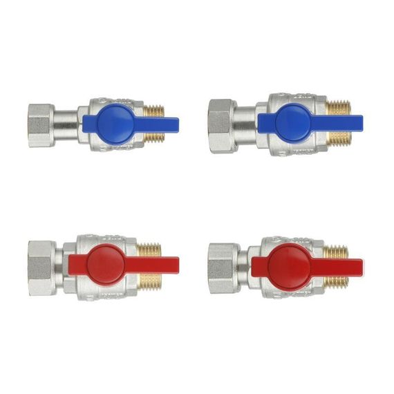 Комплект прямих кранів Thermo Alliance Standart 1/2" ВН -3/4" ВЗ з накидною гайкою для під'єднання котла TAS262RBW1520 | Зображення 7