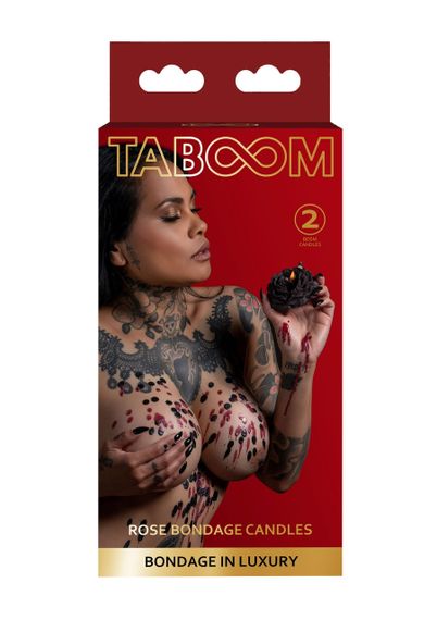 Свічки низькотемпературні БДСМ Taboom Bondage in Luxury у вигляді троянди, 2 шт. Sex Aura | Зображення 3