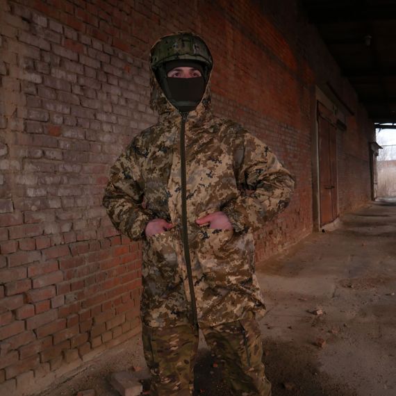 Плащ-дощовик з запаяними швами Kiborg піксель L | Зображення 6