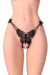 Трусики з перлинами Fashion Secret Natasha Red, Чорний, One Size