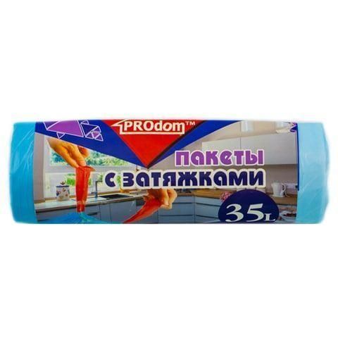 Пакеты для мусора 35*15 с завязками ТМ Продом
