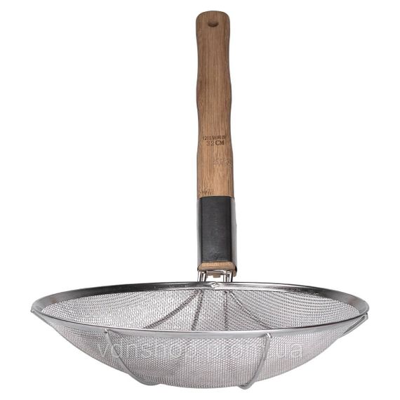 Шумовка "паук" с деревянной ручкой Ø 32 см для фритюра и вока HP-19-19-32CM | Зображення 1