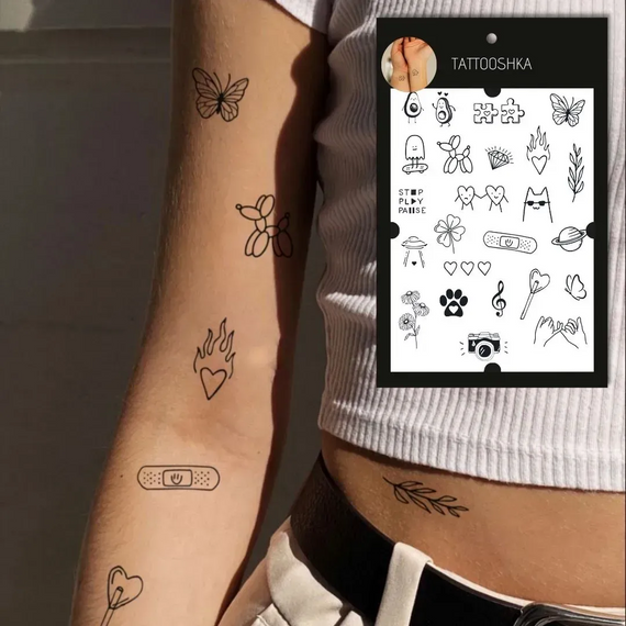 Тату тимчасове в наборі WOW Tattooshka LB-126 Різнокольоровий shop (5805800013237) | Зображення 2