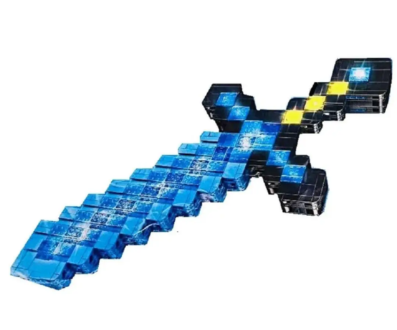 Дитячий конструктор Minecraft MyWorld діамантовий меч Майнкрафт з підсвічуванням 1441 деталь конструктор | Зображення 1