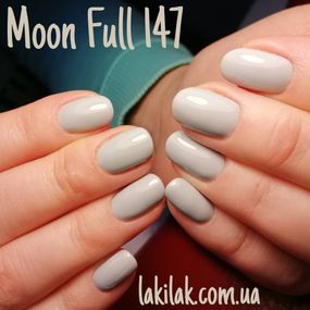 Гель-лак Moon Full №147 сіро-блакитний 8мл