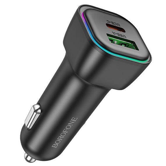 АЗУ Borofone BZ28A Trophie PD30W+QC3.0 (1USB-A/1C) Black
