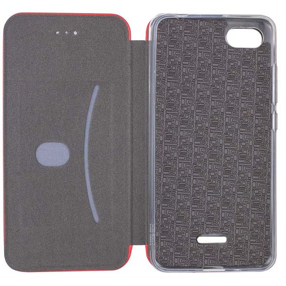 Кожаный чехол-книжка Classy для Xiaomi Redmi 6A Красный | Зображення 2