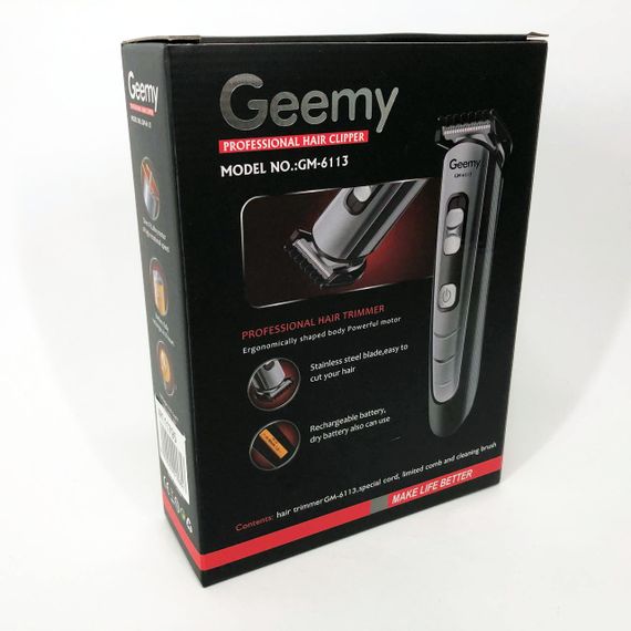 Тример для бороды Gemei GM-6113, Машинка для OT-289 стрижки мужская | Зображення 1