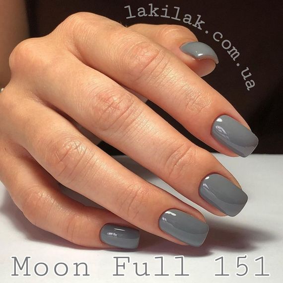 Гель-лак Moon Full №151 серый 8мл
