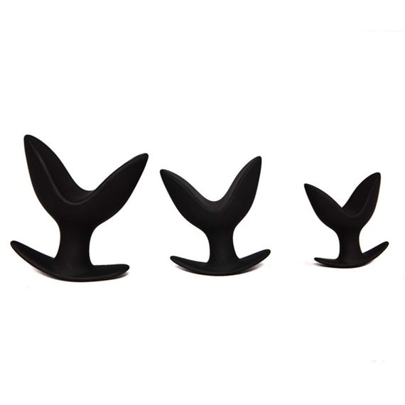 Анальна пробка з пелюстками "Лотос" Chisa Black Mont чорна, M sexstyle | Зображення 3