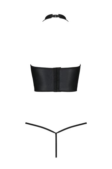 Комплект Passion GENEVIA SET WITH OPEN BRA Чорний L/XL | Зображення 3
