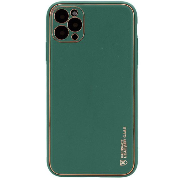 Шкіряний чохол Xshield для Apple iPhone 11 Pro (5.8") Зелений / Army green