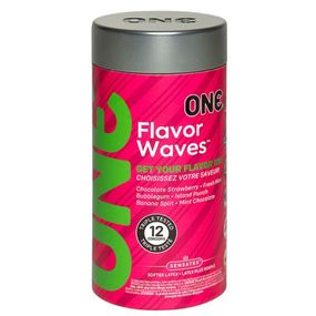 Набір презервативів з різними уподобаннями ONE Flavor Waves (ціна за упаковку 12 шт)