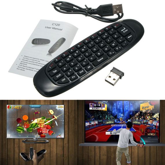 Гіроскопна аеромиш пульт з клавіатурою Air Mouse I8