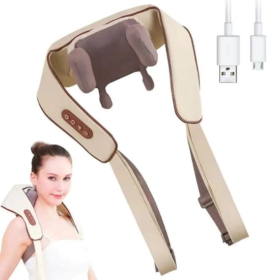 Роликовый массажер для шеи и спины, USB, MASSAGER XL-653 / Электрический массажер | Зображення 2