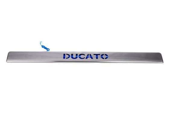 Планка над номером LED (нерж.) Червона підсвітка для Fiat Ducato 2006-2024 та рр | Зображення 1