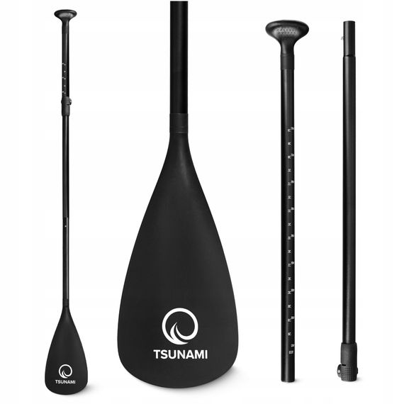 Весло для SUP дошки TSUNAMI 160-215 см регульоване, складне Black (P-5907739316462) | Зображення 7