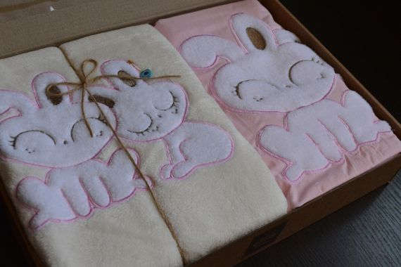 Дитяча постільна білизна з плюшевим пледом Elita Baby в ліжечко Tavsan Pembe | Зображення 2