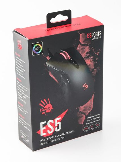 Миша ігрова A4Tech ES5 Bloody, чорна | Зображення 9