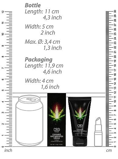 Стимулюючий крем для жінок Shots-CBD Cannabis Masturbation Cream For Her, 50 ml Sex Aura | Зображення 3