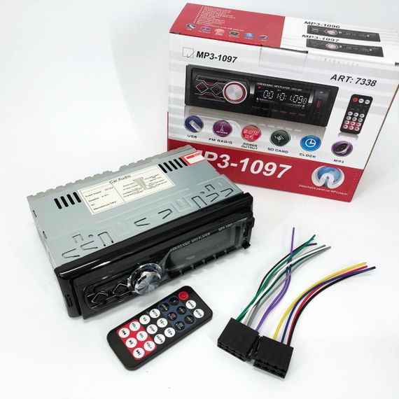 Автомагнитола MP3-1097 BT ISO со съемной панелью, Автомагнитола магнитола в авто с Usb сенсорная | Зображення 9